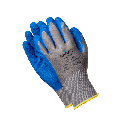 X-GRIP Feinstrickhandschuh blau/grau