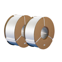 PP Umreifungsband weiss 13 x 0.55mm, Kern 200mm, Rolle à 1100m