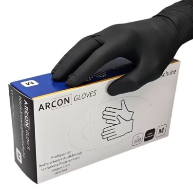 ARCON Nitril-Einweghandschuhe schwarz