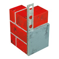 Abschlussprofil Stahl verzinkt 250cm, Putzstärke 6mm