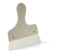 Rostfreie Rakel mit Holzgriff PLANO