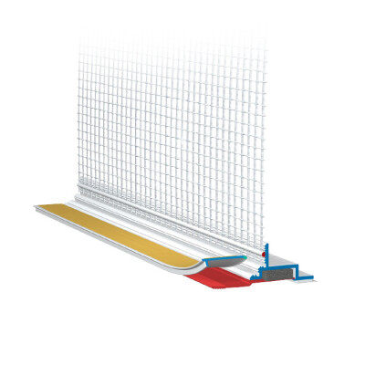 APU PVC Laibungsprofil mit Kompriband W38-pro 2.4m
