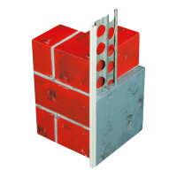 Kantenlaibungsprofil Stahl mit PVC Nase 250cm