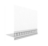 Tropfkanten PVC-Sockelprofil Praktika 50mm Länge= 2.50m, Karton mit 62.5lfm