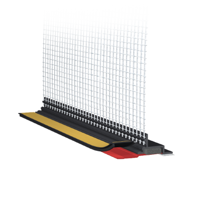 APU PVC Laibungsprofil mit Kompriband W38-pro GRAU 2.4m