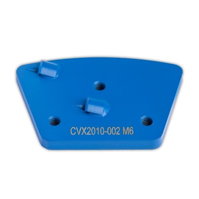covex PKD-Schleifplatte blau mit M6 Gewinde, 2 PKD, Laufrichtung rechts